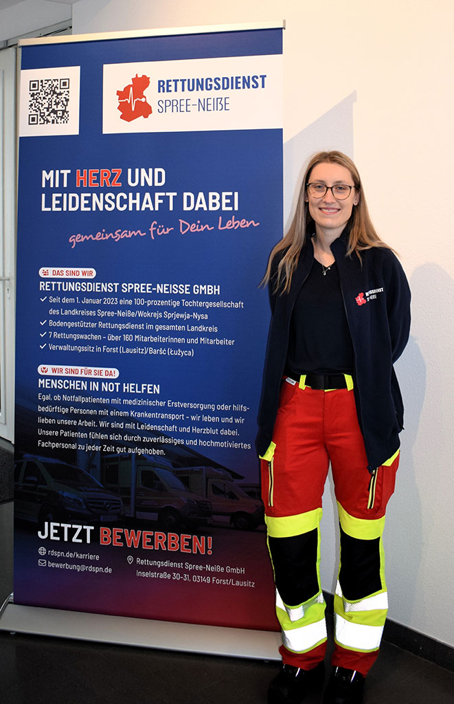 Nele Grafmans, Notfallsanitäterin mit Bestnote